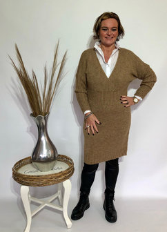 Jurk Rosita (camel)