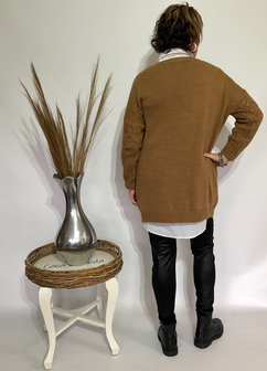 Trui / Jurk Ajour (camel)
