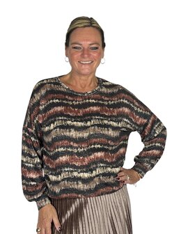 Shirt Zigzag (Steenrood)