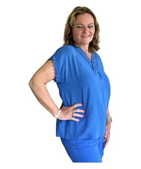 Blouse Imre (Kobalt Blauw)