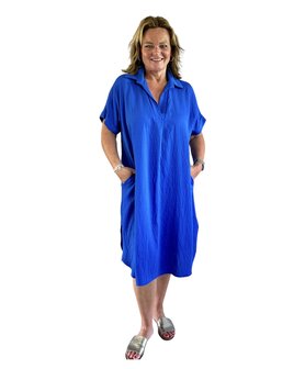 Jurk Monaco (Kobalt Blauw)