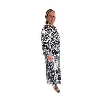 Jurk Kos (Donkerblauw/room)