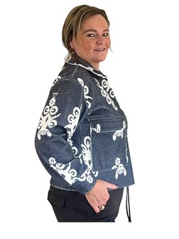 Jas Nea (grijs/roomwit)