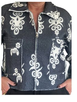 Jas Nea (grijs/roomwit)