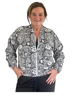 Bomberjack Joan (grijs/room)