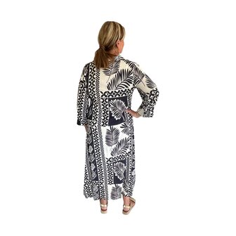 Jurk Kos (Donkerblauw/room)