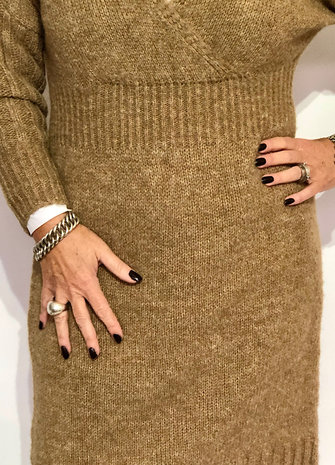 Jurk Rosita (camel)