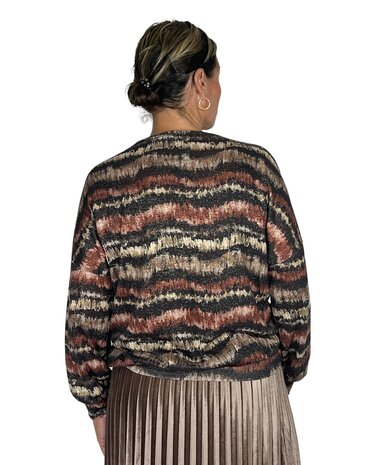 Shirt Zigzag (Steenrood)