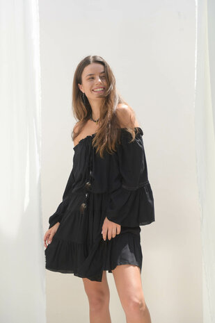 Jurk Hippie Dream  (Black)