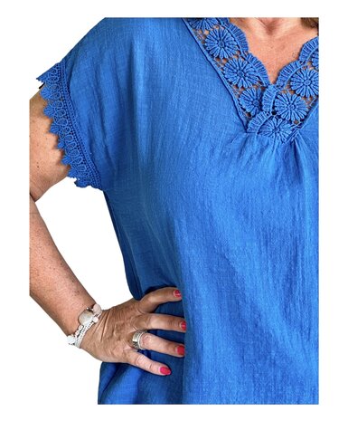 Blouse Imre (Kobalt Blauw)