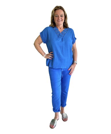 Blouse Imre (Kobalt Blauw)