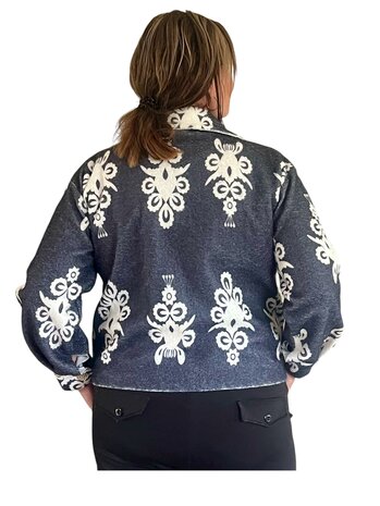 Jas Nea (grijs/roomwit)