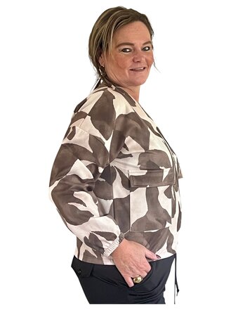 Bomberjack Gaby (groen/room)