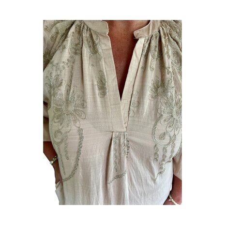 Jurk Dubai (Zand/Goud)