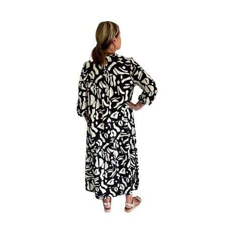 Jurk Paris (Zwart/room)