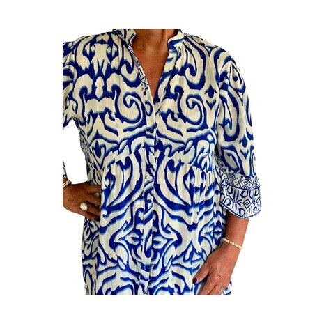 Jurk Monaco (Kobalt/room)