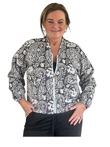 Bomberjack Joan (grijs/room)